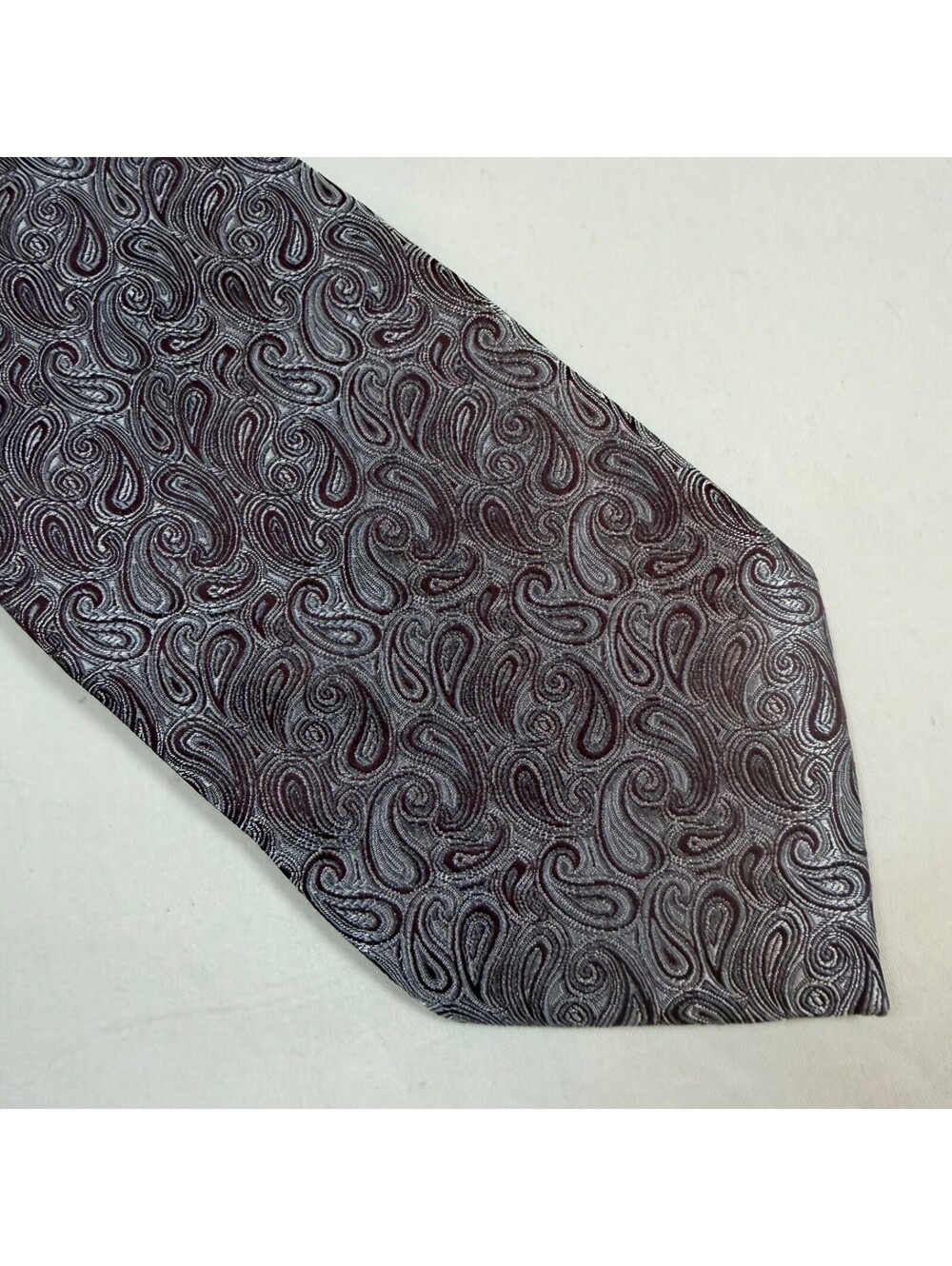 Courage Neck Tie Purple Paisley 60" x 4" IQ10
